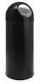Abfalleimer, 55 l, Metall, VEPA BINS, schwarz