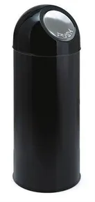Abfalleimer, 55 l, Metall, VEPA BINS, schwarz
