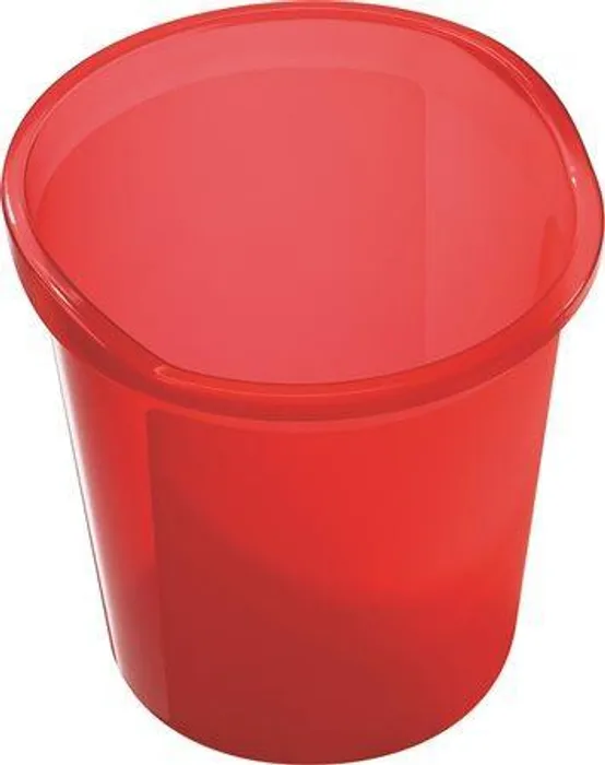 Hauptbild des Produkts Odpadkový koš, červený, průsvitný, 13l, HELIT
