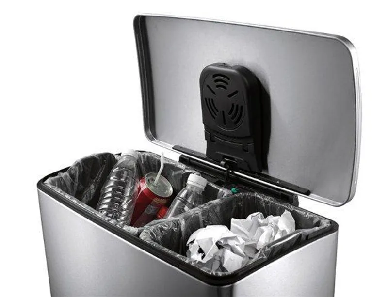 Hauptbild des Produkts Odpadkový koš "Eko", nášlapný pedál, nerez, matný, 46l, VEPA BINS