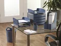 Abfalleimer "Green2Desk", blau, Kunststoff, FELLOWES