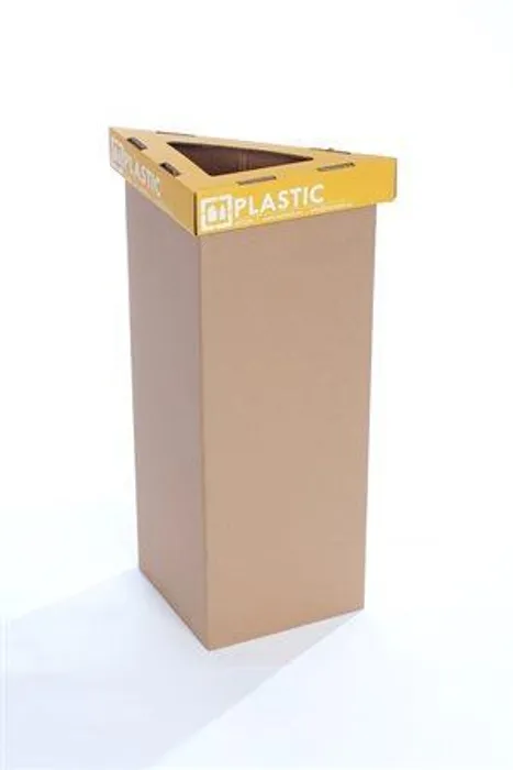 Hauptbild des Produkts Odpadkový koš na tříděný odpad "Trian", žlutá, recyklovaný, 30 l, RECOBIN