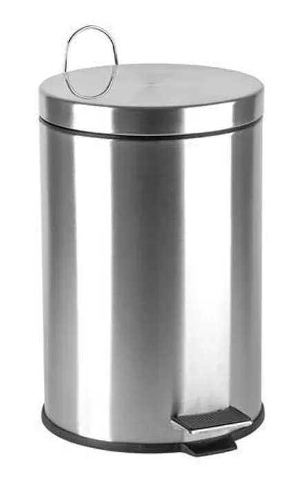 Hauptbild des Produkts Odpadkový koš, pedálový, kovový, 12 l, chromovaný
