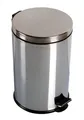 Abfalleimer, Pedal, Metall, 12 l, Chrom