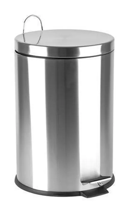 Hauptbild des Produkts Odpadkový koš, pedálový, kovový, 20 l, pochromovaný