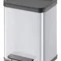 Weiteres Produktbild Odpadkový koš pro tříděný odpad, kovový, 2x11 litrů, VEPA BINS, šedý