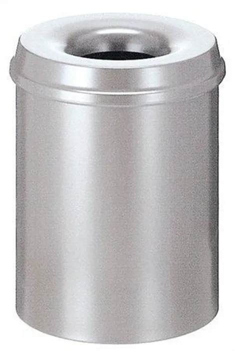 Hauptbild des Produkts Odpadkový koš, samozhášecí, kovový, kulatý, VEPA BINS, stříbrný