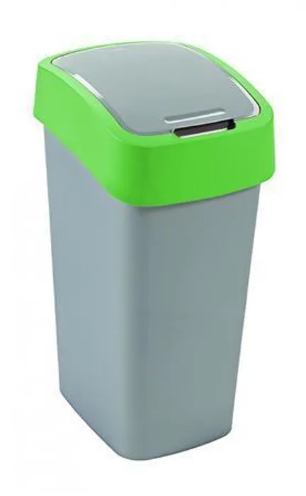 Hauptbild des Produkts Odpadkový koš, zelená/šedá, na tříděný odpad, 50 l, CURVER