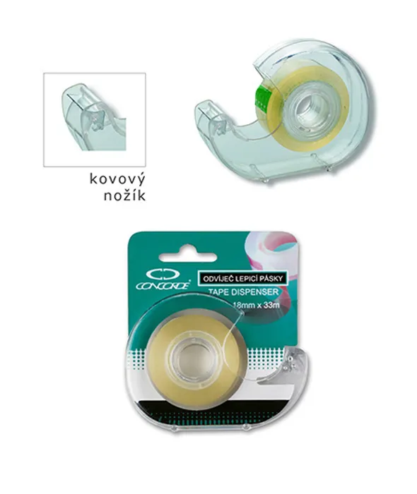 Hauptbild des Produkts Odvíječ lepicí pásky CONCORDE Praktik,18mmx33m