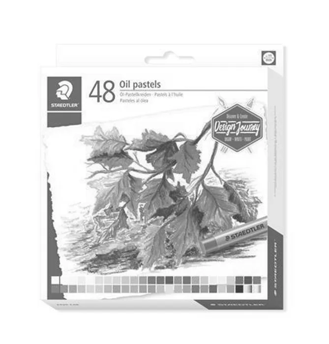 Hauptbild des Produkts Olejové pastely "Design Journey", sada, 48 barev, STAEDTLER