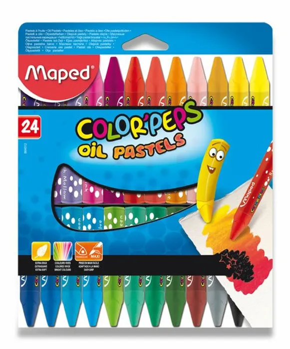 Hauptbild des Produkts Olejové pastely Maped Color'Peps Oil Pastels 24 barev