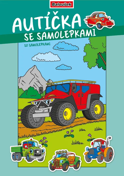 Hauptbild des Produkts Omalovánka - A4 - se samolepkami - Autíčka