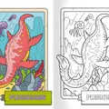 Weiteres Produktbild Malbuch - A4 - mit Aufklebern - Dinosaurier