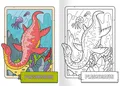 Malbuch - A4 - mit Aufklebern - Dinosaurier