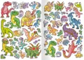 Malbuch - A4 - mit Aufklebern - Dinosaurier