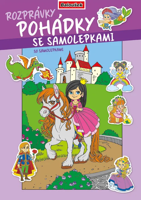Hauptbild des Produkts Omalovánka - A4 - se samolepkami - Pohádky
