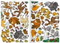Weiteres Produktbild Malbuch - A4 - mit Aufklebern - Tiere aus dem Wald
