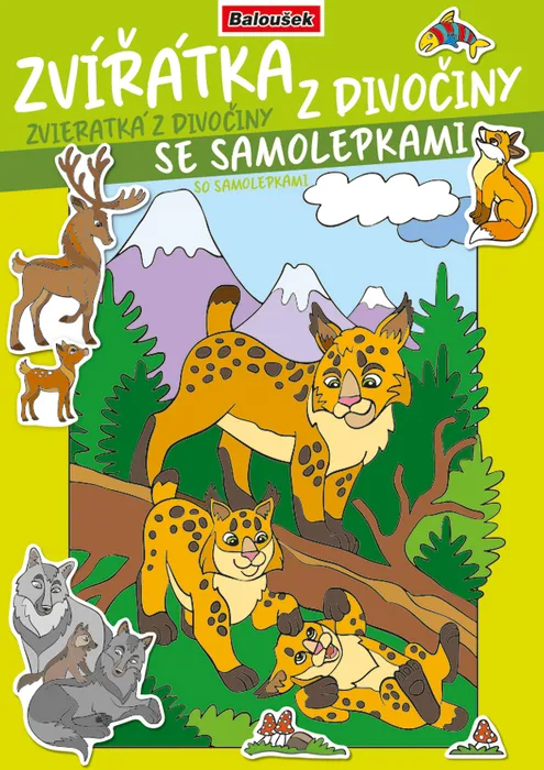 Hauptbild des Produkts Omalovánka - A4 - se samolepkami - Zvířátka z lesa