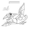 Malbuch Kleben und ausmalen! Dino