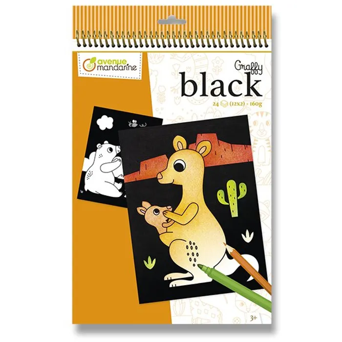 Hauptbild des Produkts Omalovánky Avenue Mandarine Graffy Black Zvířátka