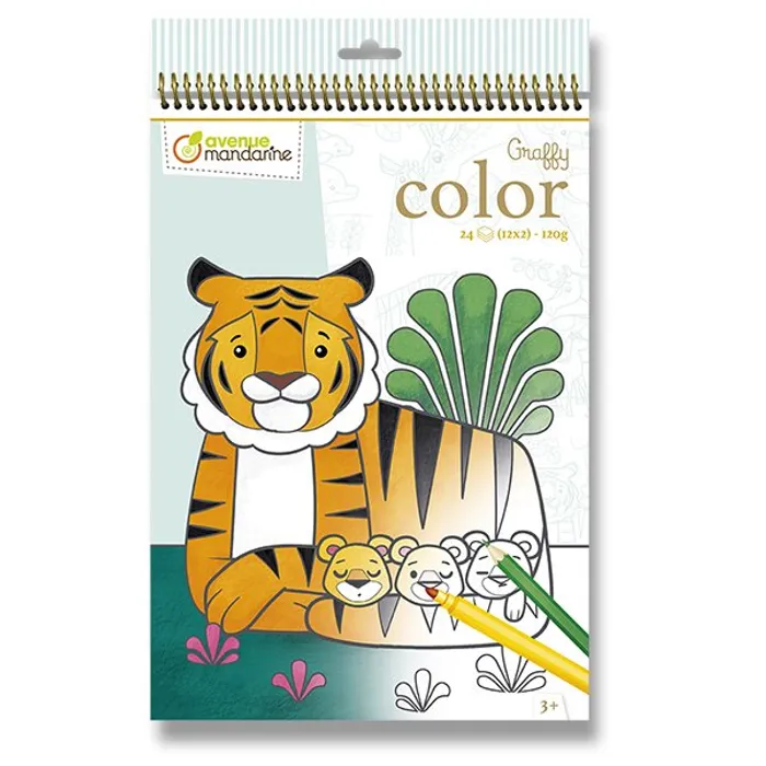 Hauptbild des Produkts Omalovánky Avenue Mandarine Graffy Color Divoká zvířátka