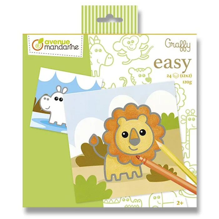 Hauptbild des Produkts Omalovánky Avenue Mandarine Graffy Easy Divoká zvířátka