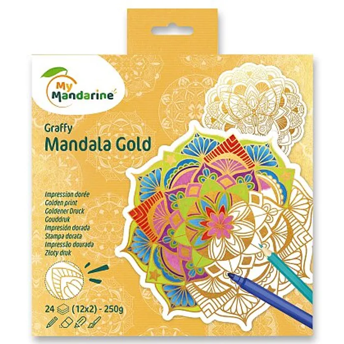 Hauptbild des Produkts Omalovánky Avenue Mandarine Graffy Mandala Gold