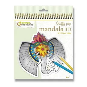 Malvorlagen Avenue Mandarine Graffy Pop Mandala 3D Tiere der Savanne