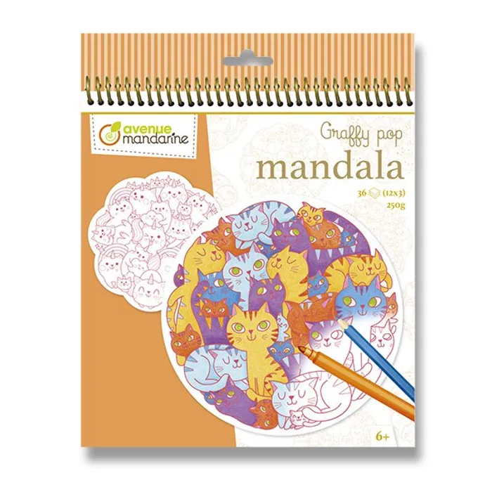 Hauptbild des Produkts Omalovánky Avenue Mandarine Graffy Pop Mandala Kočičiky