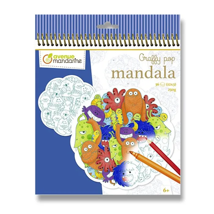 Hauptbild des Produkts Omalovánky Avenue Mandarine Graffy Pop Mandala Příšerky