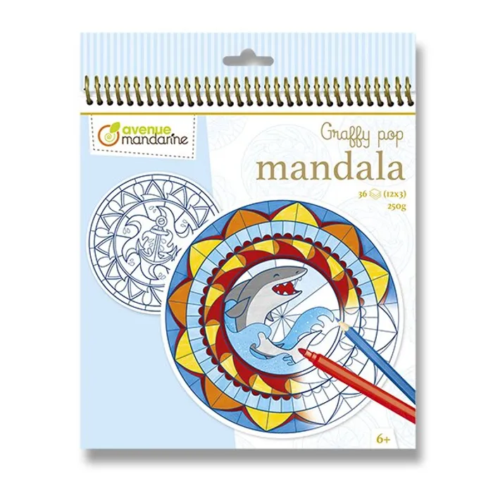 Hauptbild des Produkts Omalovánky Avenue Mandarine Graffy Pop Mandala pro kluky