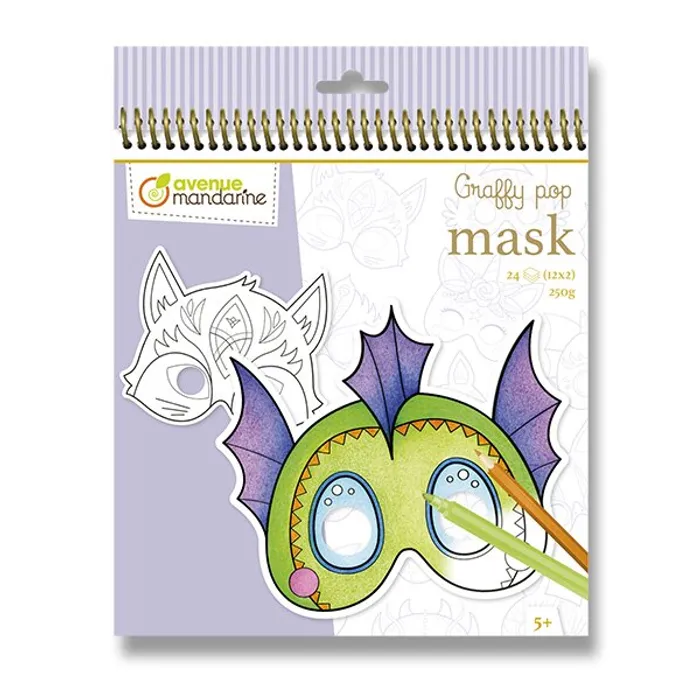 Hauptbild des Produkts Omalovánky Avenue Mandarine Graffy Pop Mask Pohádková zvířátka