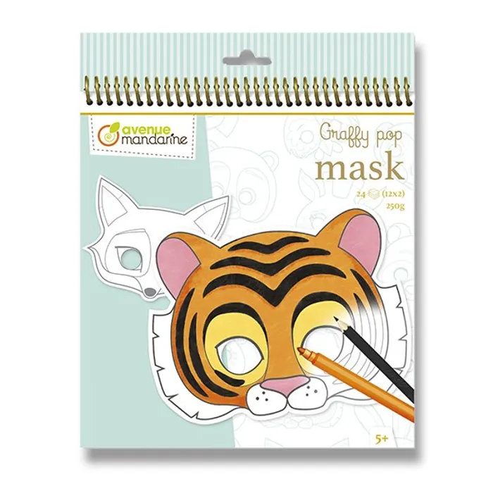 Hauptbild des Produkts Omalovánky Avenue Mandarine Graffy Pop Mask Zvířátka