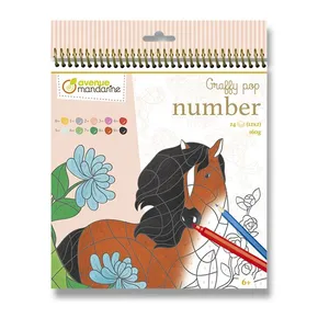 Avenue Mandarine Graffy Pop Number Horses Malvorlagen