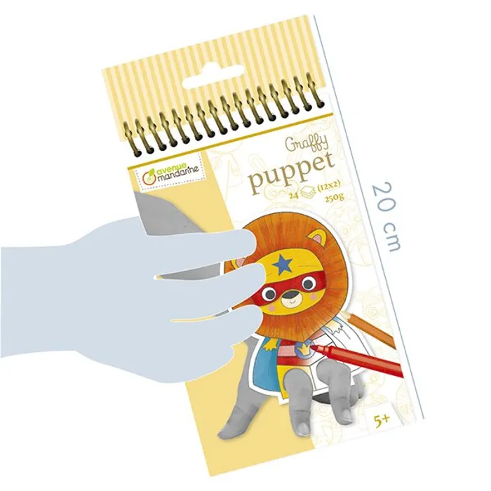 Hauptbild des Produkts Omalovánky Avenue Mandarine Graffy Puppet Zvířecí superhrdinové