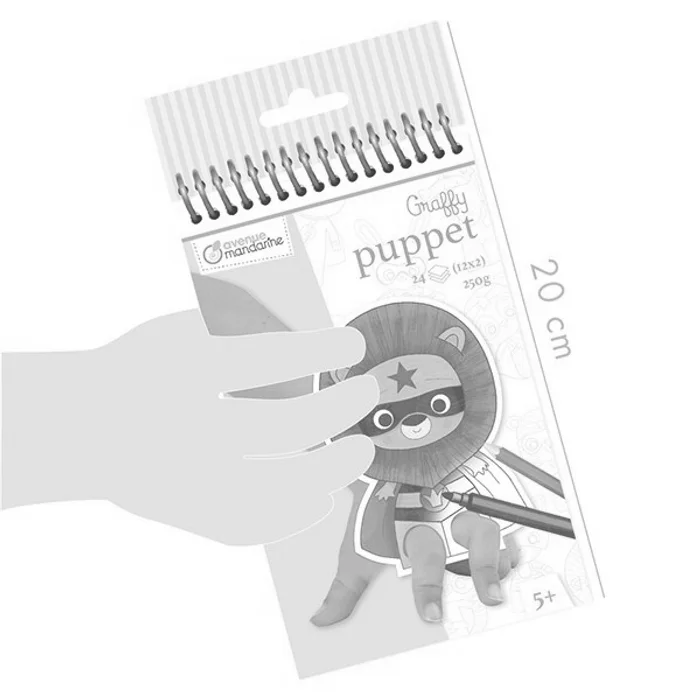 Hauptbild des Produkts Omalovánky Avenue Mandarine Graffy Puppet Zvířecí superhrdinové