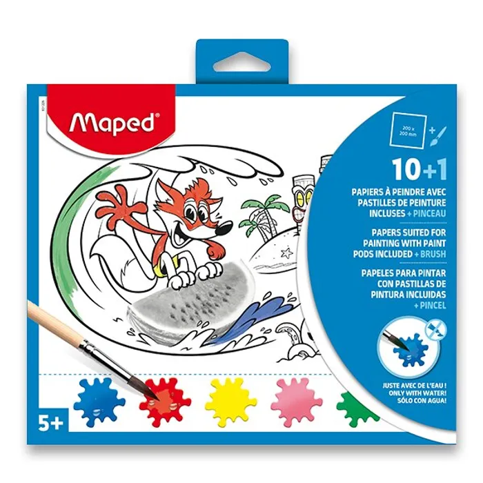 Hauptbild des Produkts Omalovánky Maped s paletou barev a štětcem 200 x 240 mm, mix motivů