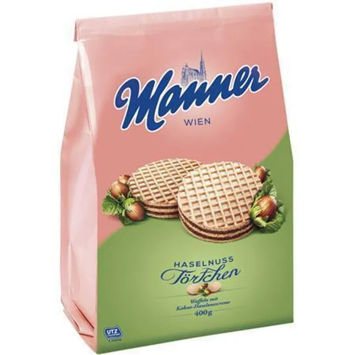 Hauptbild des Produkts Oplatky "Manner Törtchen", kakaové-oříškové, 400g