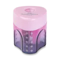 Faber-Castell Grip Mini Flow Edition Anspitzer – 1 Loch, Farbmix
