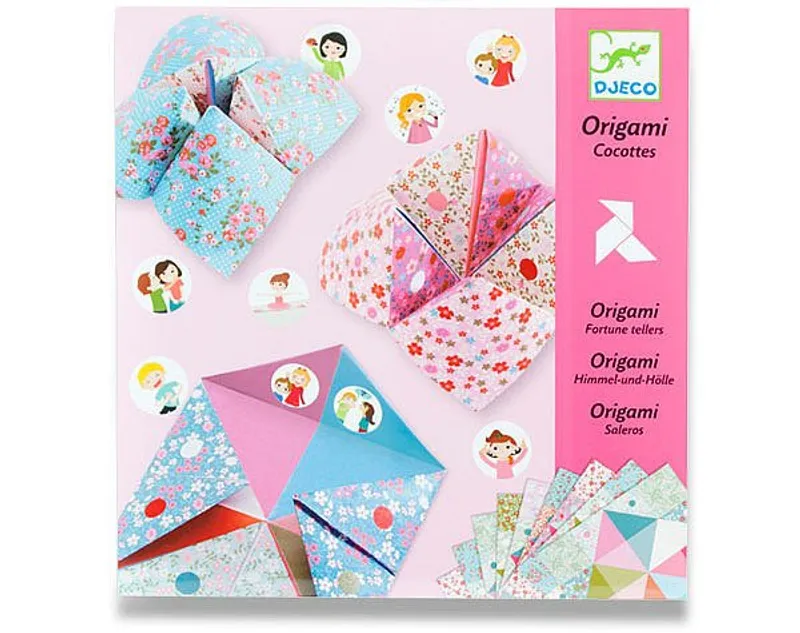 Hauptbild des Produkts Origami skládačka Djeco - Nebe, peklo, ráj růžová sada