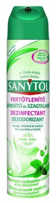 Hauptbild des Produkts Osvěžovač vzduchu, mentolová vůně, dezinfekční, 300 ml, SANYTOL