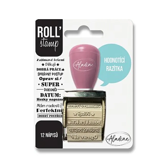 Hauptbild des Produkts Otočné razítko s nápisy Aladine Roll' Stamp - Hodnoticí razítka