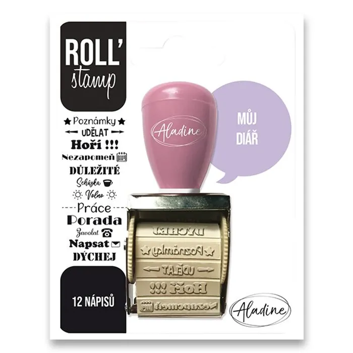 Hauptbild des Produkts Otočné razítko s nápisy Aladine ROLL Stamp Můj diář
