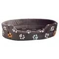 Weiteres Produktbild Ovales Bett JIMMY grau mit Beinen 75 x 65 cm