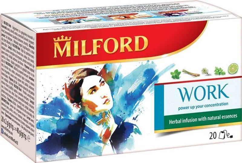 Hauptbild des Produkts Ovocný čaj "Work Essences", 20x2 g, MILFORD