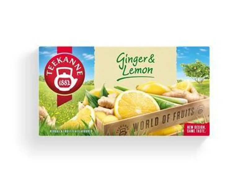 Hauptbild des Produkts Ovocný čaj "World of Fruits", zázvor-citron, 20 x 1,75g, TEEKANNE