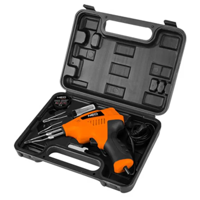 Hauptbild des Produkts Pájecí pistole s kufříkem 200W, NEO TOOLS 19-152, nastavitelná teplota, ergonomická