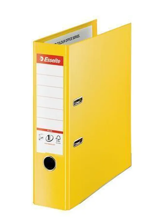 Hauptbild des Produkts Pákový pořadač "Standard Plus", ochranné spodní kování, Vivida žlutá, 80 mm, A4, PP, ESSEL