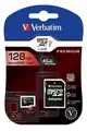Paměťová karta, Micro SDXC, 128GB, Class 10, s adaptérem, VERBATIM
