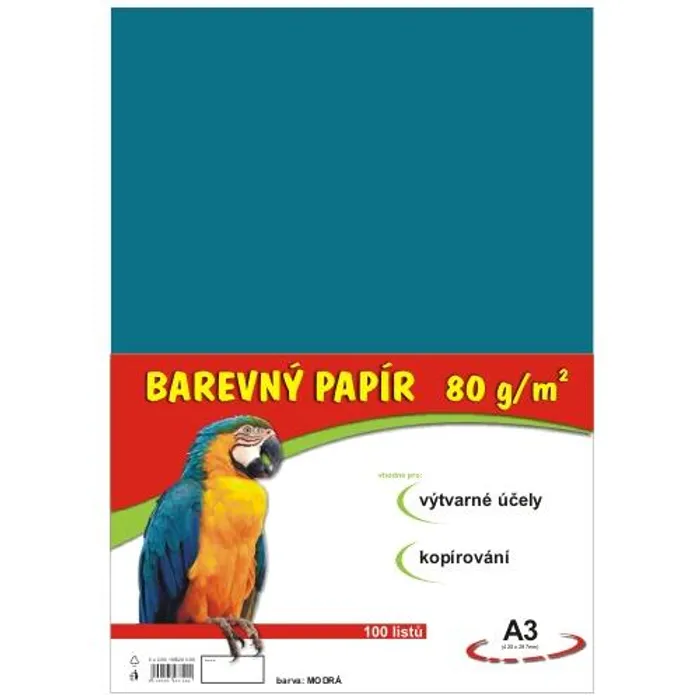Hauptbild des Produkts papír pro výtvarnou výchovu A3/100/80g světle modrý